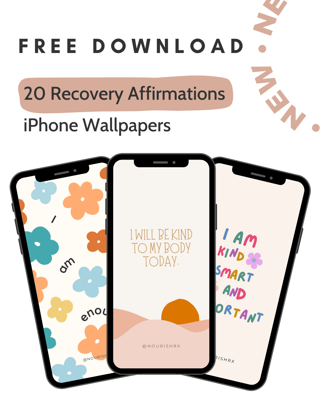 20 Affirmations for Eating Disorder Recovery 20 affirmations for eating disorder recovery phone backgrounds